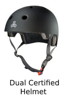 Triple Eight Dual Certified Helmet for Bike, Skateboard, Scooter, Roller Skating, Sizes for Adults and Teens