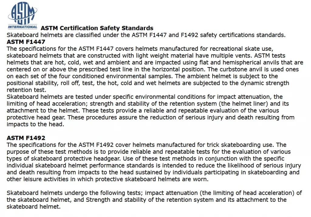 ASTM Certification Safety Standards